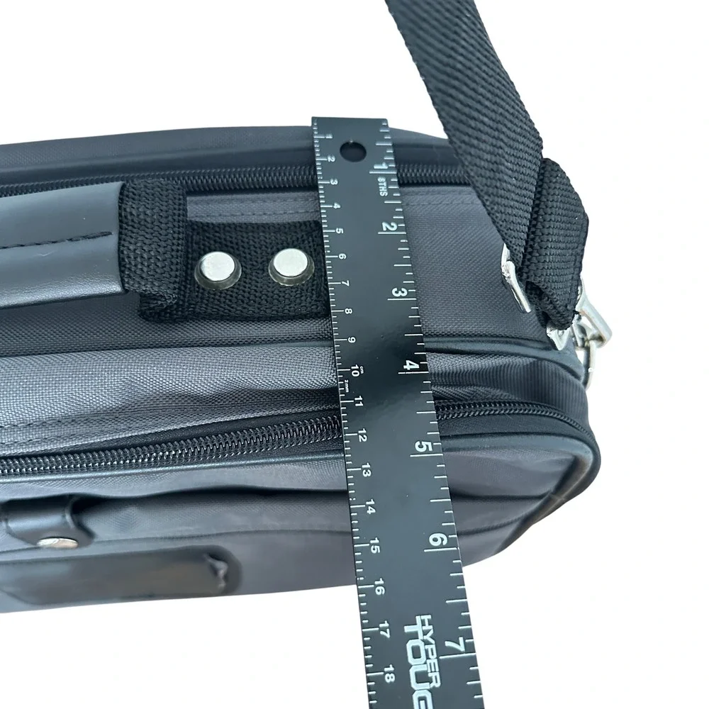 Samsonite Messenger Bag Charcoal Gray Professional Briefcase Travel Bag